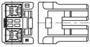 178125-1, Power to the Board 2P PLUG HOUSING 178125-1, Power to the Board 2P PLUG HOUSING