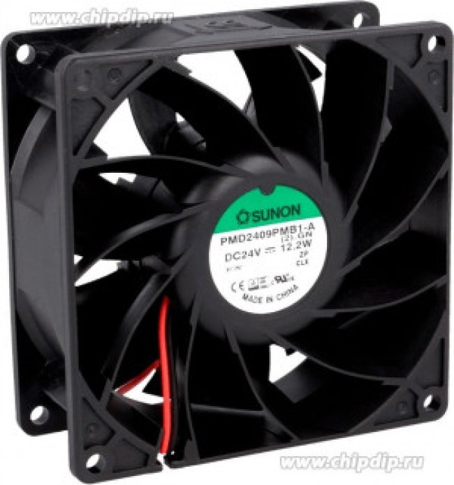 PMD2409PMB1-A(2).GN, Вентилятор: DC; осевой; 24VDC 92x92x38мм; 204,21м3/ч; 57,6дБА PMD2409PMB1-A(2).GN, Вентилятор: DC; осевой; 24VDC 92x92x38мм; 204,21м3/ч; 57,6дБА