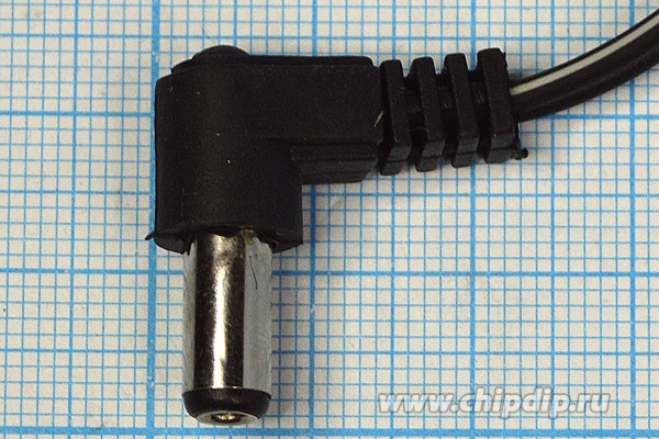 Разъем питания DC вилка, D5.5 d2.1 L12, L 1.8м