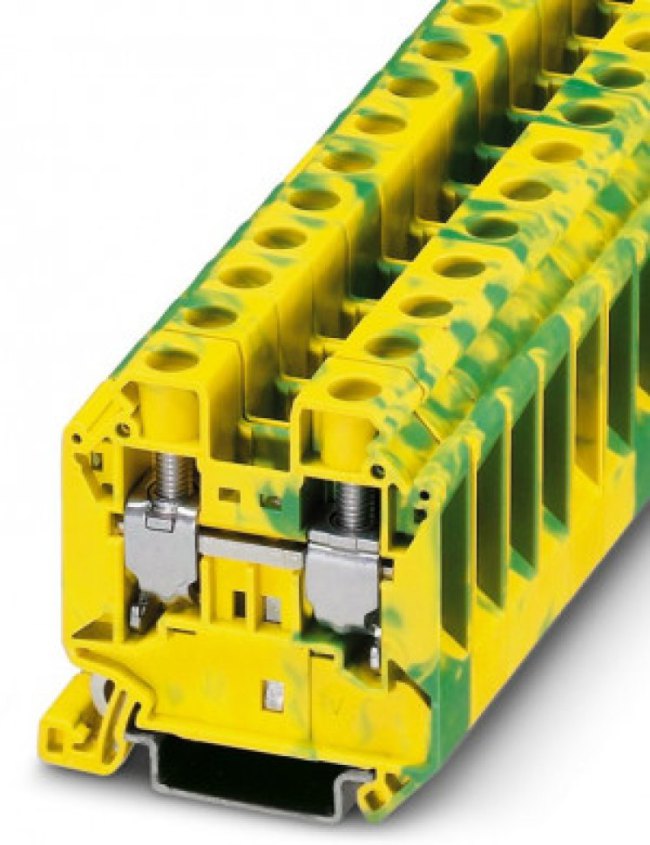 UT 16-PE, Клеммная колодка на DIN рейку, 2 вывод(-ов), 16 AWG, 4 AWG, 16 мм², Винт, 76 А UT 16-PE, Клеммная колодка на DIN рейку, 2 вывод(-ов), 16 AWG, 4 AWG, 16 мм², Винт, 76 А