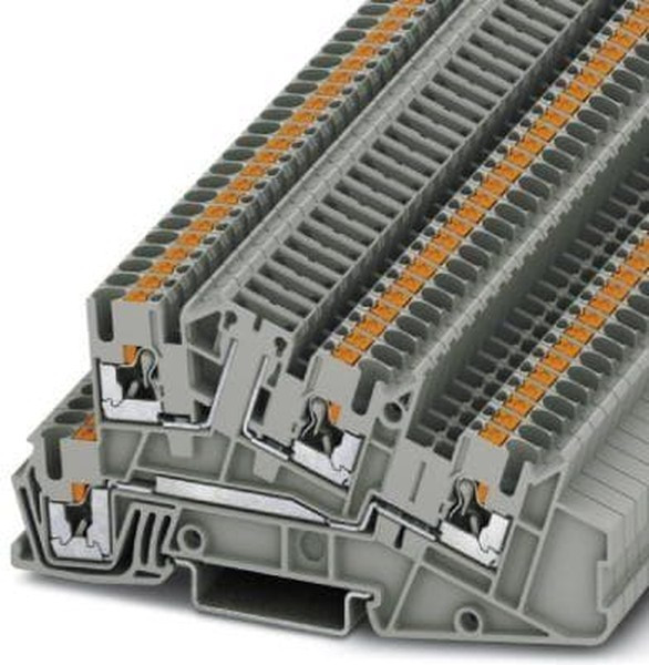 3213961, PTI Series PTI 2,5-L/TG Non-Fused Terminal Block, 4-Way, 24A, 26 12 AWG Wire, Push In 3213961, PTI Series PTI 2,5-L/TG Non-Fused Terminal Block, 4-Way, 24A, 26 12 AWG Wire, Push In