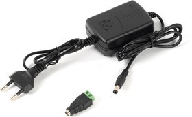 Mollusk-VR 12/2 источник питания 12В, 2А. Сетевой диапазон 110-245В провод с вилкой