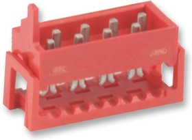 8-215083-4, IDC Connector, IDC Plug, Male, 1.27 мм, 2 ряда, 14 контакт(-ов), Монтаж на Кабель