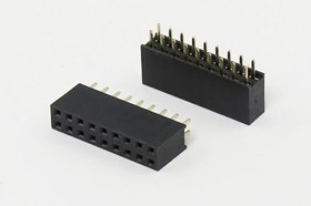 Разъем PBD-2x 9 розетка, шаг P2.54, контакты 18P, монтаж на плату