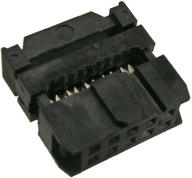 IDC-10F, гнездо на шлейф шаг 2.54мм (110-10TAK) IDC-10F, гнездо на шлейф шаг 2.54мм (110-10TAK)