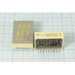 Светодиодный дисплей красный, 7 сегментов, 1 разряд, высота 20,3 мм, 18000 мкд, PSA08-11SRWA; №5270