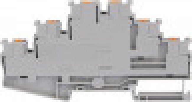 Multi-level clamp, push-in connection, 0.14-4.0 mm², 6 pole, 20 A, 6 kV, gray, 3210499 Multi-level clamp, push-in connection, 0.14-4.0 mm², 6 pole, 20 A, 6 kV, gray, 3210499