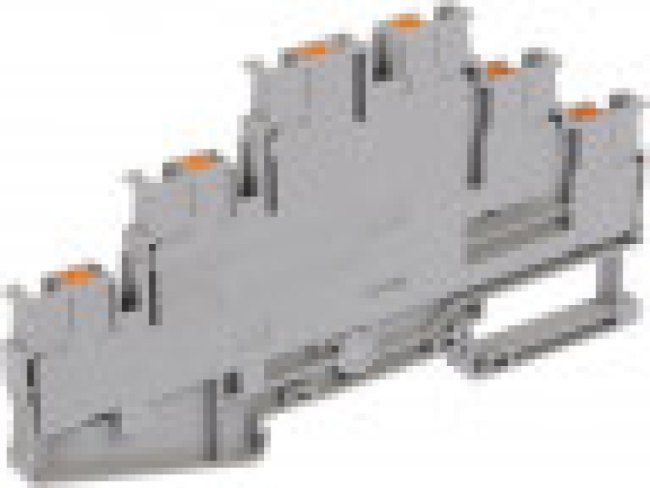 Multi-level clamp, push-in connection, 0.14-4.0 mm², 6 pole, 20 A, 6 kV, gray, 3210499 Multi-level clamp, push-in connection, 0.14-4.0 mm², 6 pole, 20 A, 6 kV, gray, 3210499