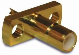 142166, RF Connectors / Coaxial Connectors SMB STRAIGHT JACK 2 HOLE FLANGE