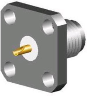 SMA-07-TGG, Разъем SMA, гнездо, фланец 4 отверстия SMA-07-TGG, Разъем SMA, гнездо, фланец 4 отверстия