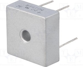 MB158W, Диодный мост: однофазный, Urmax: 800В, If: 15А, Ifsm: 300А, MB-25W