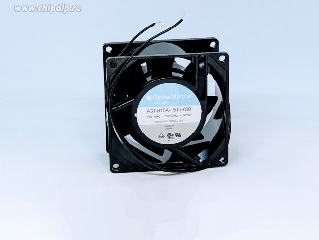 Вентилятор Globe Motors A31-B15A-15T3-000 110VAC 9/7W 80x38 2pin