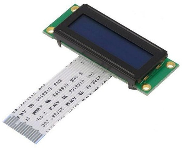 DEM 16223SBH-PW-N, Дисплей ЖКД, алфавитно-цифровой, STN Negative, 16x2, LED, PIN 16