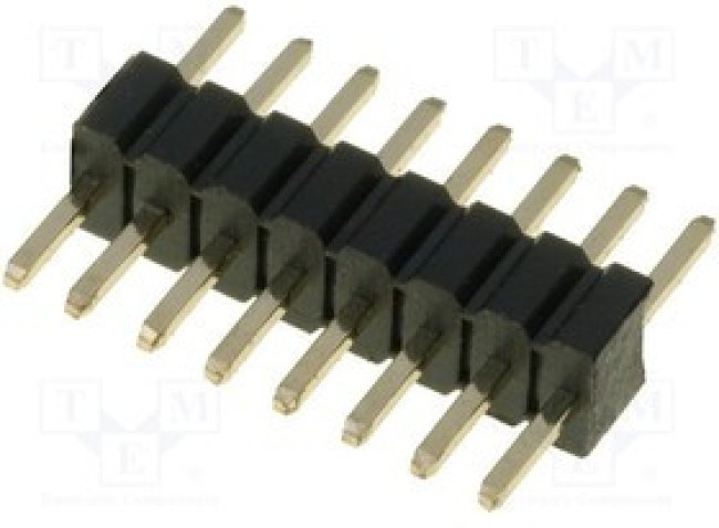 ZL319-8P, Штыревой, IDC, "папа", PIN 8, прямой, 1,27мм, THT, позолота