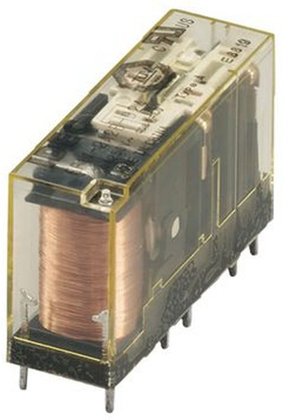 RF1V-2A2BL-D12, Реле безопасности, 12 В DC, DPST-NO, DPST-NC, RF1V, Сквозное Отверстие, 6 А, Пайка