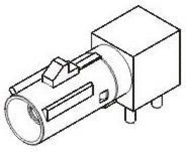 73404-0813, RF Connectors / Coaxial Connectors FAKRA JACK R/A PCB, CODE D