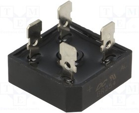 BR254, Однофазный выпрямительный мост, 400В, 25А, 400А, квадратные