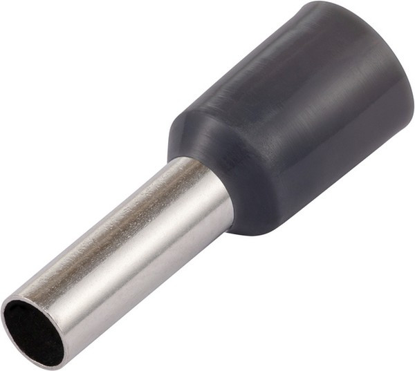 Наконечник-гильза Е4009, 4мм2, с изолированным фланцем, 25 шт./уп. 26676 1