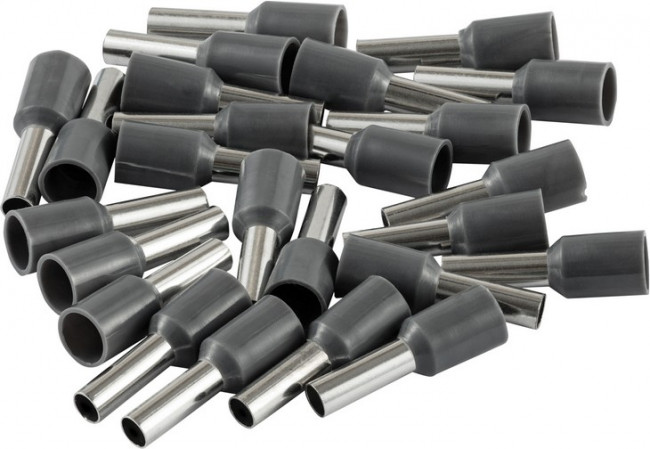 Наконечник-гильза Е4009, 4мм2, с изолированным фланцем, 25 шт./уп. 26676 1