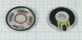 Динамик, диаметр 36мм, толщина 5 мм, 8 Ом, 0.5 Вт; № 13082 дин 36x 5\ 8\0,5\мет/пл\2C\ KP3642SP5\KEP Динамик, диаметр 36мм, толщина 5 мм, 8 Ом, 0.5 Вт; № 13082 дин 36x 5\ 8\0,5\мет/пл\2C\ KP3642SP5\KEP