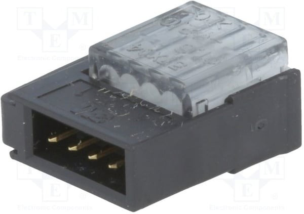 37104-A206-00E MB, 4-Way IDC Connector Plug for Cable Mount, 1-Row 37104-A206-00E MB, 4-Way IDC Connector Plug for Cable Mount, 1-Row