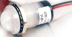 657-2004-303F, LED Panel Mount Indicators White 100fL 24V Dome Lens