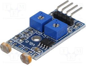 OKY3106, Датчик яркости фона, резистивный, цифровой, 3,3-5ВDC, Каналы: 2