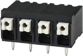 TBLH10-500-04BK, Fixed Terminal Blocks Terminal block, screwless, High Temp, 5.00, Horizontal, 4, Black w Gray Button TBLH10-500-04BK, Fixed Terminal Blocks Terminal block, screwless, High Temp, 5.00, Horizontal, 4, Black w Gray Button