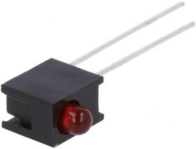 HLMP-1301-E00A1, Standard LEDs - Through Hole Red Diffu 635nm 3.4 mcd Right Angle
