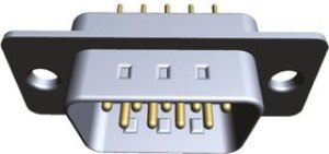 61801525023, 618 15 Way Through Hole D-sub Connector Plug, 2.77mm Pitch
