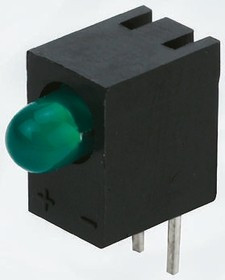 L-710A8EW/1LGD, L-710A8EW/1LGD, Green Right Angle PCB LED Indicator, Through Hole 2.5 V