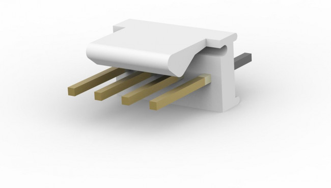 3-641126-4, Гнездо, провод-плата, "папа", MTA-100, 2,54мм, PIN: 4, THT, позолота