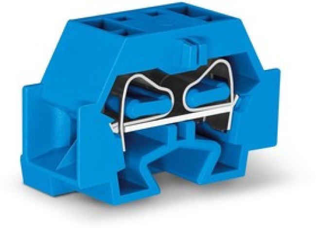 4-wire terminal, spring-clamp connection, 0.08-4.0 mm², 1 pole, 32 A, 8 kV, blue, 262-334