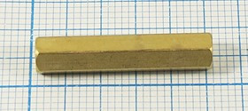 Стойка для печатных плат PCHSS-25, латунь, M3; №7146 стойка L25,0\М3\S5\лат\ проходная\PCHSS