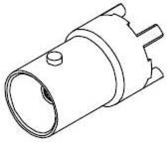 731711900, 73171 Series, jack Through Hole BNC Connector, 75, Through Hole Termination, Straight Body