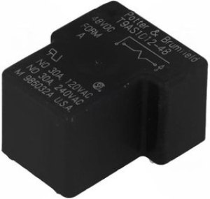 T9AS1D12-48, Реле электромагнитное, SPST-NO, Uобмотки 48ВDC, 30A/240ВAC, 30А