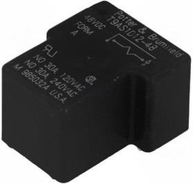 T9AS1D12-48, Реле электромагнитное, SPST-NO, Uобмотки 48ВDC, 30A/240ВAC, 30А