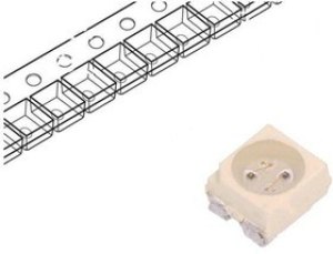 VLMKE3400-GS08, Standard LEDs - SMD Red/Yellow PLCC4