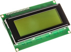 27979, 27979 Alphanumeric LCD Display, Black on Green, 4 Rows by 20 Characters, Transflective