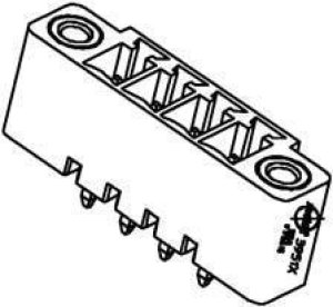 39515-1010, Pluggable Terminal Blocks 3.81MM EURO HEADER V ER VERT ME BLK 10CKT