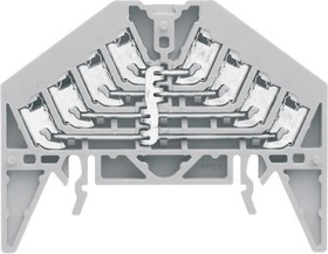 1173880000, P Series Grey DIN Rail Terminal Block, 1.5mm², Quadruple-Level, Push In Termination
