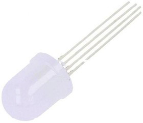 OSTQMAA1K2A, LED; 10mm; red/green/yellow; 180°; Front: convex; Pitch: 2.54mm