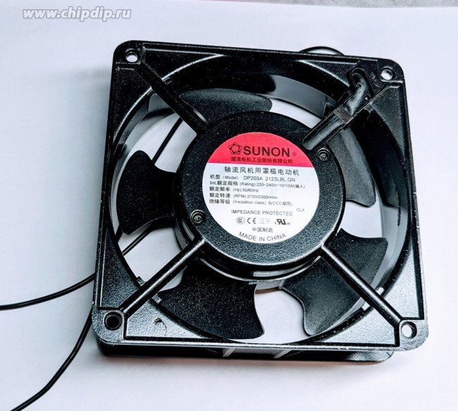 Вентилятор Sunon DP203A2123LBL.GN 120x38мм 230V 10W 0.08A Вентилятор Sunon DP203A2123LBL.GN 120x38мм 230V 10W 0.08A