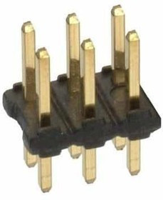 M22-2520305, Headers &amp; Wire Housings 3+3 PIN DIL VERTICAL GOLD PIN HEADER