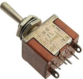 ПТ6-9В on-off-(on), 4А 250В Тумблер двухполюсный 92г.