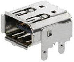 53984-0681, IEEE 1394 Connectors 2mm Shld RA PCB Sckt Reflow Dip