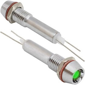 L-614-G 12v (6mm), Светодиод в корпусе L-614-G, 12 В, 6 мм, зелёный
