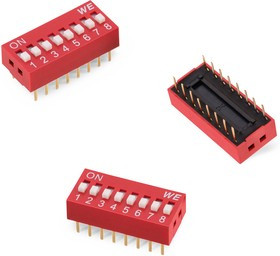 418117270901, DIP Switches / SIP Switches WS-DITV DIP 1p THT 2.54mm Hrztl Box