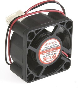 EC4020H12B, Вентилятор 12В, 40х40х20мм , подш. качения, 5500 об/мин