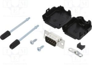 DPPKBK-09MSSL, Разъем D-Sub; PIN: 9; "папа"; прямой; пайка; на пр